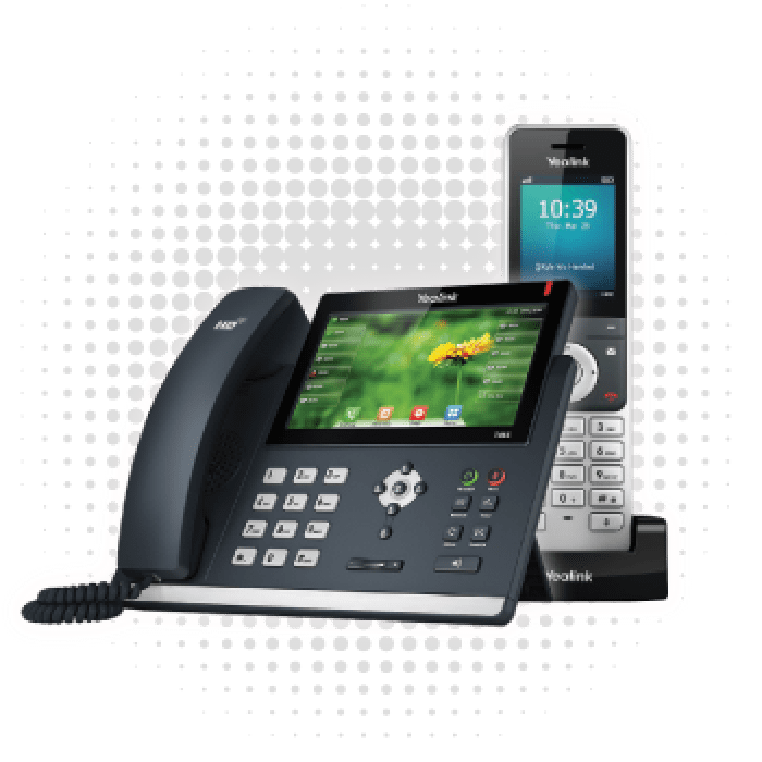 Hardware_BizPhone_Yealink_T48S_W60P_Ben-day-dots_350pxl-wide_72dpi_Vocal-copyright-2023_Web